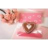 Heart Bow Sealed Plastic Pink (with Seal)