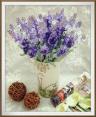 Tin Painted Flower Vase w/ Handle - BIRD HOUSE